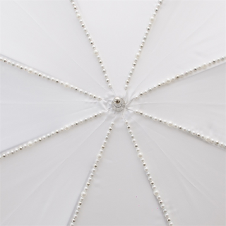 Wedding pearl elegant bridal handmade Italian jeweled brass umbrella top