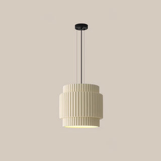 Modern pendant lamp with resin shade and adjustable cord