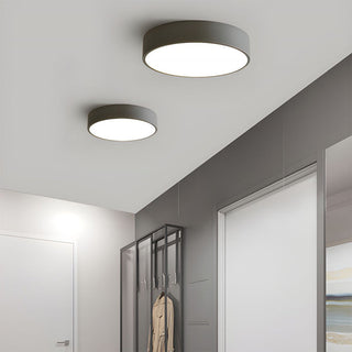 Round flush mount ceiling lamp, modern LED minimalist dining