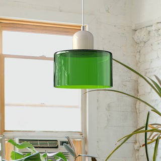 Suspension Bauhaus – Luminaire Moderne en Verre pour Îlot de Cuisine avec Culot E27