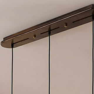 Suspension en verre ambré – Lampe rétro en forme de fleur avec abat-jour décoratif