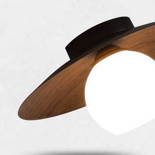 Natural Wood Ceiling Lamp – Modern Bedroom Lighting Fixture With Warm Glow