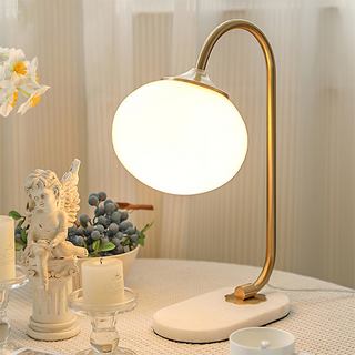 Marshmallow lamp detail — unique glass metal texture