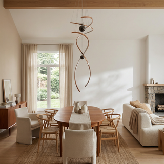 Modern LED Pendant Light – Dimmable Suspension Lamp for Living Room Lighting