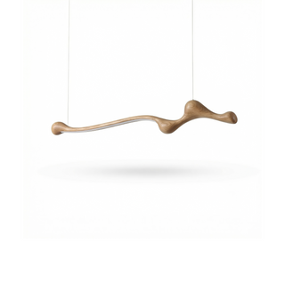 Dimmable LED Pendant Light – Ash Wood Pendant With Touch Switch & Adjustable Brightness