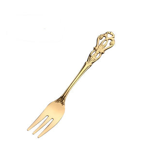 royal spoons forks gold stainless steel flatware elegant dining utensils side view