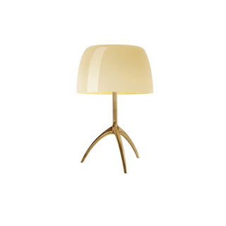 Colored Glass Desk Lamp – Modern Tripod LED Reading Lamp with Iron Frame