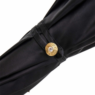 Luxury Swarovski handmade Italian brass handle crystal umbrella detail