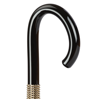 Tiger striped luxury Italian women's umbrella canopy detail
