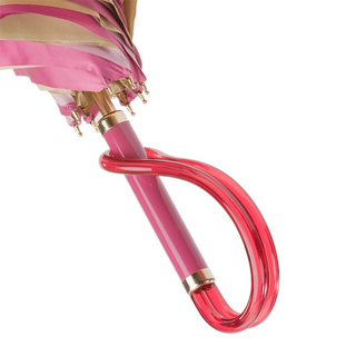 Fuchsia dahlia double cloth manual women's umbrella canopy
