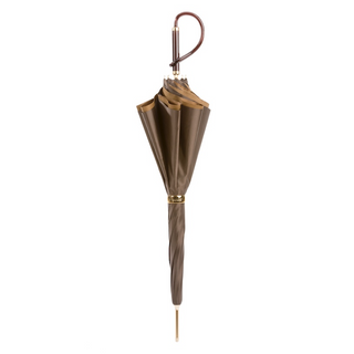 Manual double cloth Italian polyester acetate handle umbrella close-up