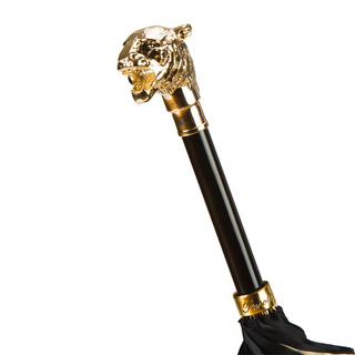 Double cloth metal handle luxury Italian women's umbrella open canopy