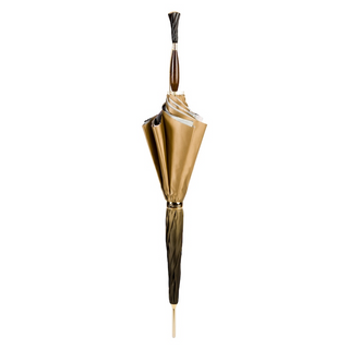 Luxury vintage handmade Italian double cloth Swarovski umbrella close-up