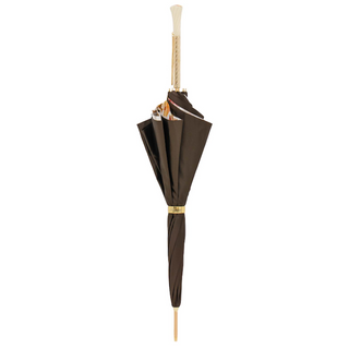 Luxury vintage handmade Italian Swarovski crystal umbrella close-up