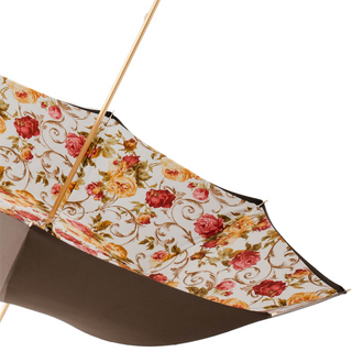 Luxury vintage handmade Italian Swarovski crystal umbrella detail