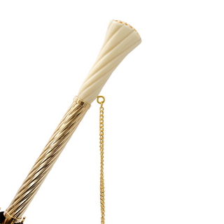 Luxury vintage handmade Italian Swarovski crystal umbrella canopy
