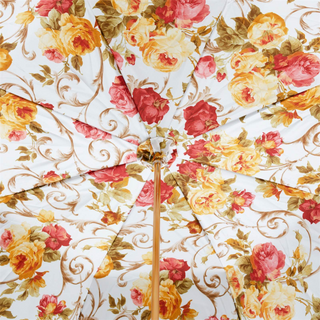Luxury vintage handmade Italian Swarovski crystal umbrella top view