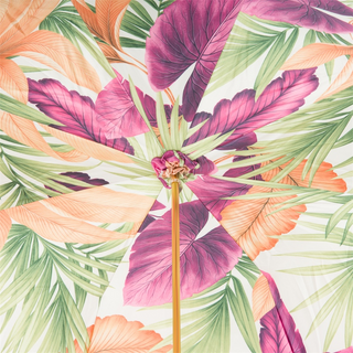 Tropical double cloth handmade Italian polyester acetate umbrella top