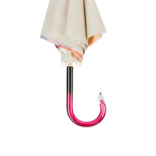 Tropical double cloth handmade Italian acetate handle umbrella canopy