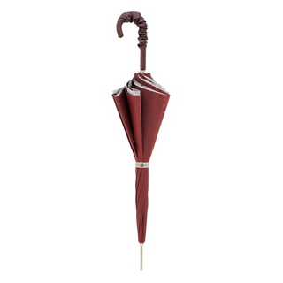 Luxury python leather handle Italian women's umbrella close-up handle detail