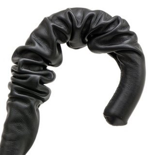 Snake print leather handle luxury Italian women's umbrella canopy detail