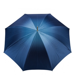 Navy bridles leather stirrup handle double cloth handmade Italian umbrella top