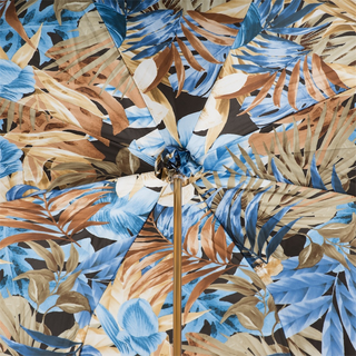 Designer jungle handmade Italian ivory brass handle umbrella top