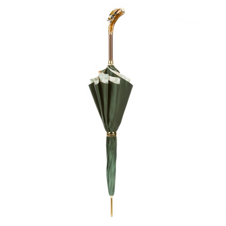 Swarovski bee luxury handmade Italian double cloth umbrella close-up