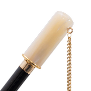 Macchioline spotted design acetate handle handmade Italian umbrella canopy