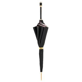 Elegant handmade Italian manual acetate handle umbrella close-up