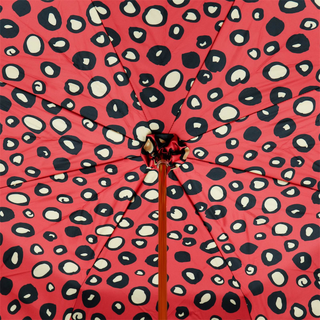 Elegant handmade Italian manual acetate handle umbrella open canopy