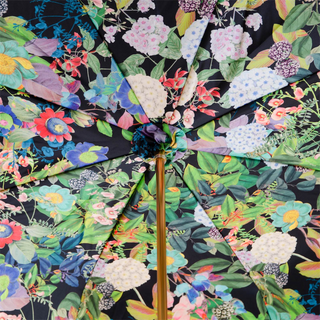 Yellow canopy Italian classic polyester acetate handle umbrella top