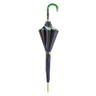 Designer tropical handmade Italian double cloth acetate umbrella close-up