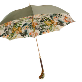 Enameled brass luxury handmade Italian manual gift box umbrella side