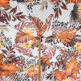 Handmade autumn Italian manual acetate handle umbrella top view
