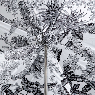 Black canopy designer handmade Italian acetate umbrella open canopy