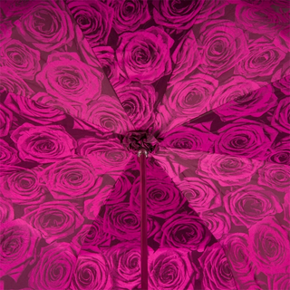 Luxury skull handmade Italian Swarovski double canopy umbrella top view
