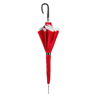 Modern black sunflower double cloth acetate handle umbrella close-up