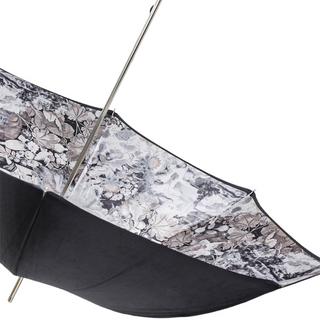 Luxury handmade Italian brass handle premium umbrella top view