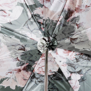 Mother of pearl handmade Italian luxury umbrella open canopy