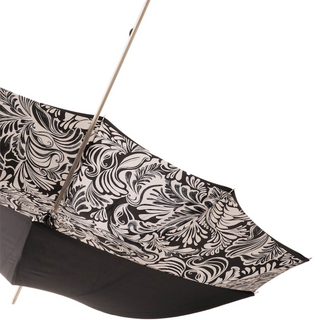 Vintage giraffe aluminum handle handmade Italian umbrella top view