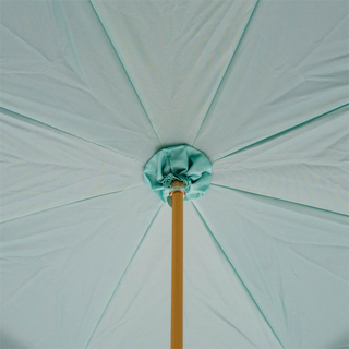 Seahorse motif enameled brass handmade Italian umbrella open canopy