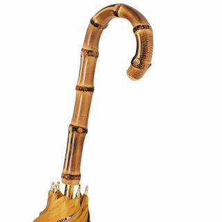 Fruit pattern bamboo handle manual umbrella canopy detail