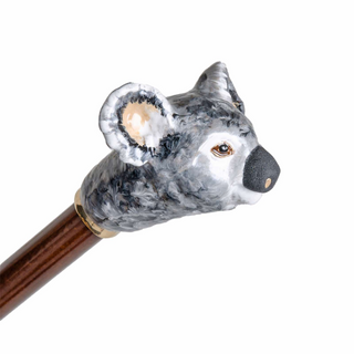 Luxury handmade Italian enameled brass handle umbrella canopy detail