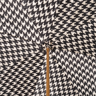 Paris black acetate handle manual handmade Italian umbrella open canopy