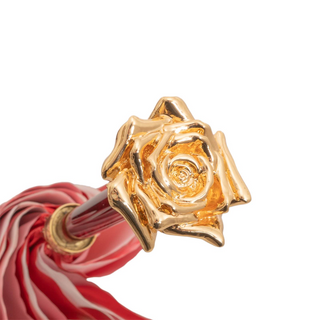 Gold rose handmade Italian luxury gold gilt umbrella open canopy