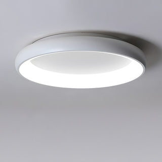 Flush mount round LED ceiling lamp – modern bedroom light