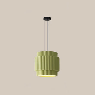 Pendant with resin shade and adjustable hanging design
