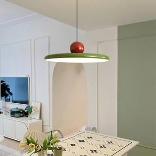 Bedroom pendant with Nordic metal design and warm light