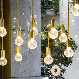 Suspension en verre moderne – Luminaires suspendus LED élégants pour salon